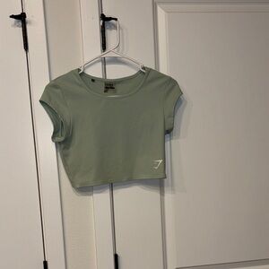 Gym shark crop top